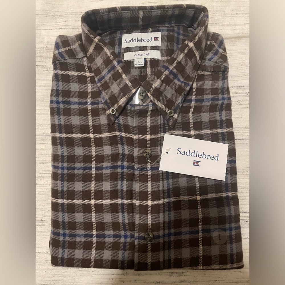 Men’s Saddlebred long sleeve flannel - New With Tags!